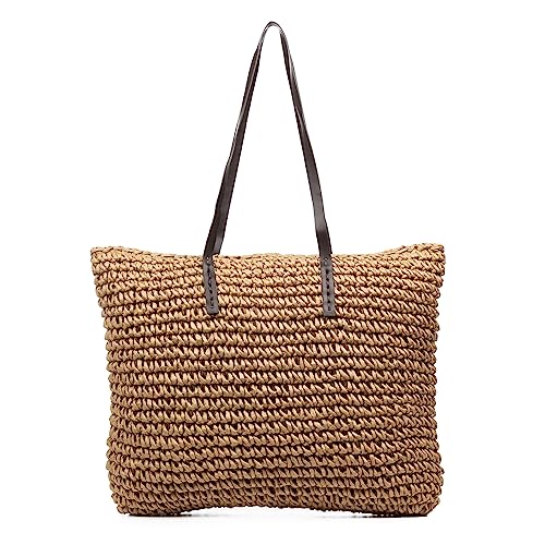 Sac à bandoulière Zimone en papier tressé marron l'élégance du raphia