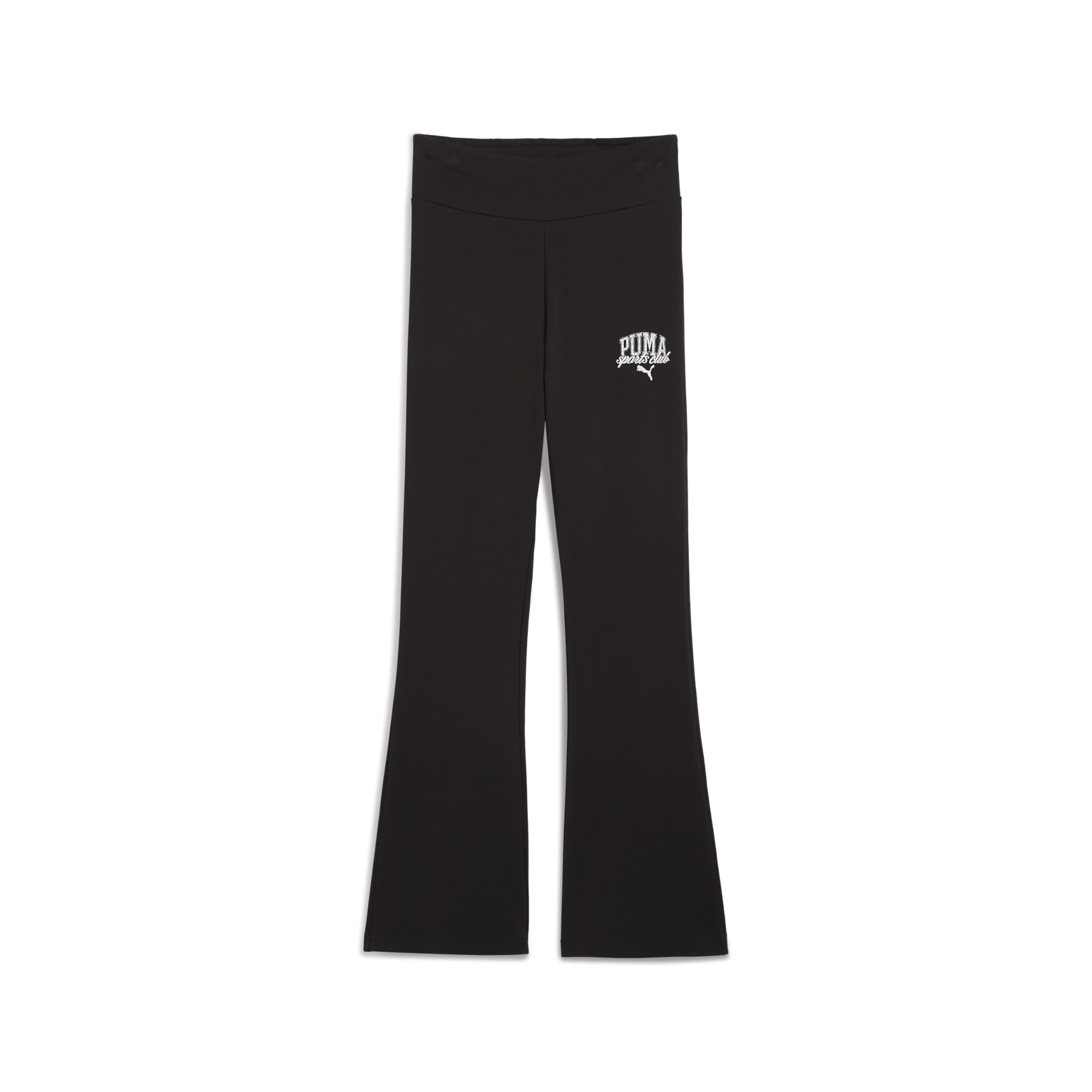 Puma Girls Black Class High Waist Flared G Leggings 16Y Kids