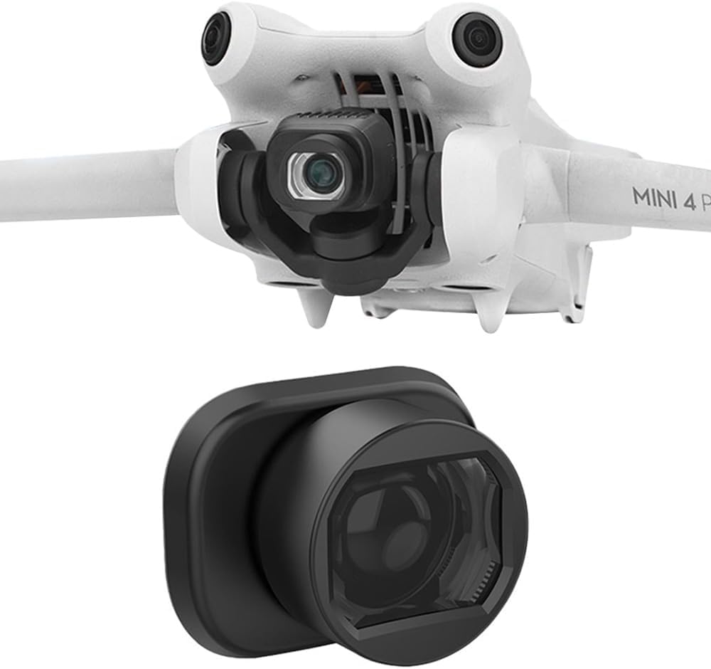 NALACAL Mini 4 Pro Wide-Angle Lens, Fit for DJI Mini 4 Pro Drone, Expands Viewing Range by 25%, Essential Drone Camera Accessory for Enhanced Photography and Videography