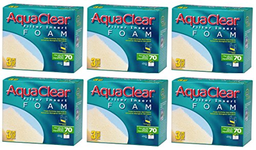 Aquaclear 70-Gallon Foam Inserts 18-pack (6 packs of 3)