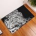 Produktbild tifee Fußmatte in der Maschine waschbar, saugfähig, wasser- und staubabweisend, Löwenmuster, rutschfest, für Badezimmer, für Innen- und Außenbereich, 50 x 80 cm (Leopard-1)