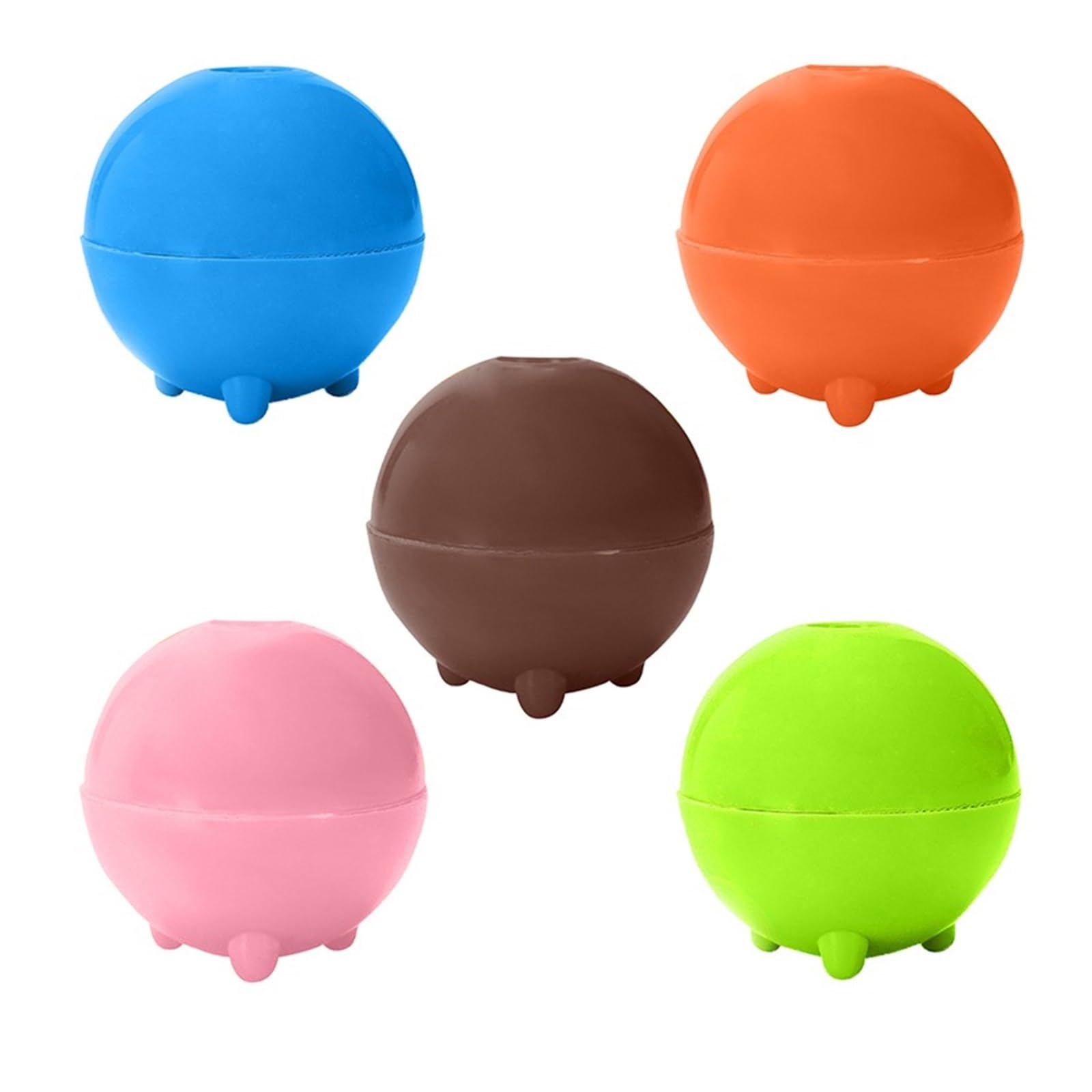 Vassoio per cubetti di Ghiaccio Vassoio per stampi in Silicone Rotondo Stampo per Sfera del Deserto Strumento Fai-da-Te Vassoio per Ghiaccio Gelato (Color : Coffee)