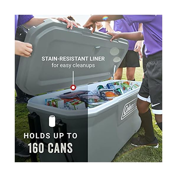 Coleman 316 Series Insulated Portable Cooler with Heavy Duty Wheels