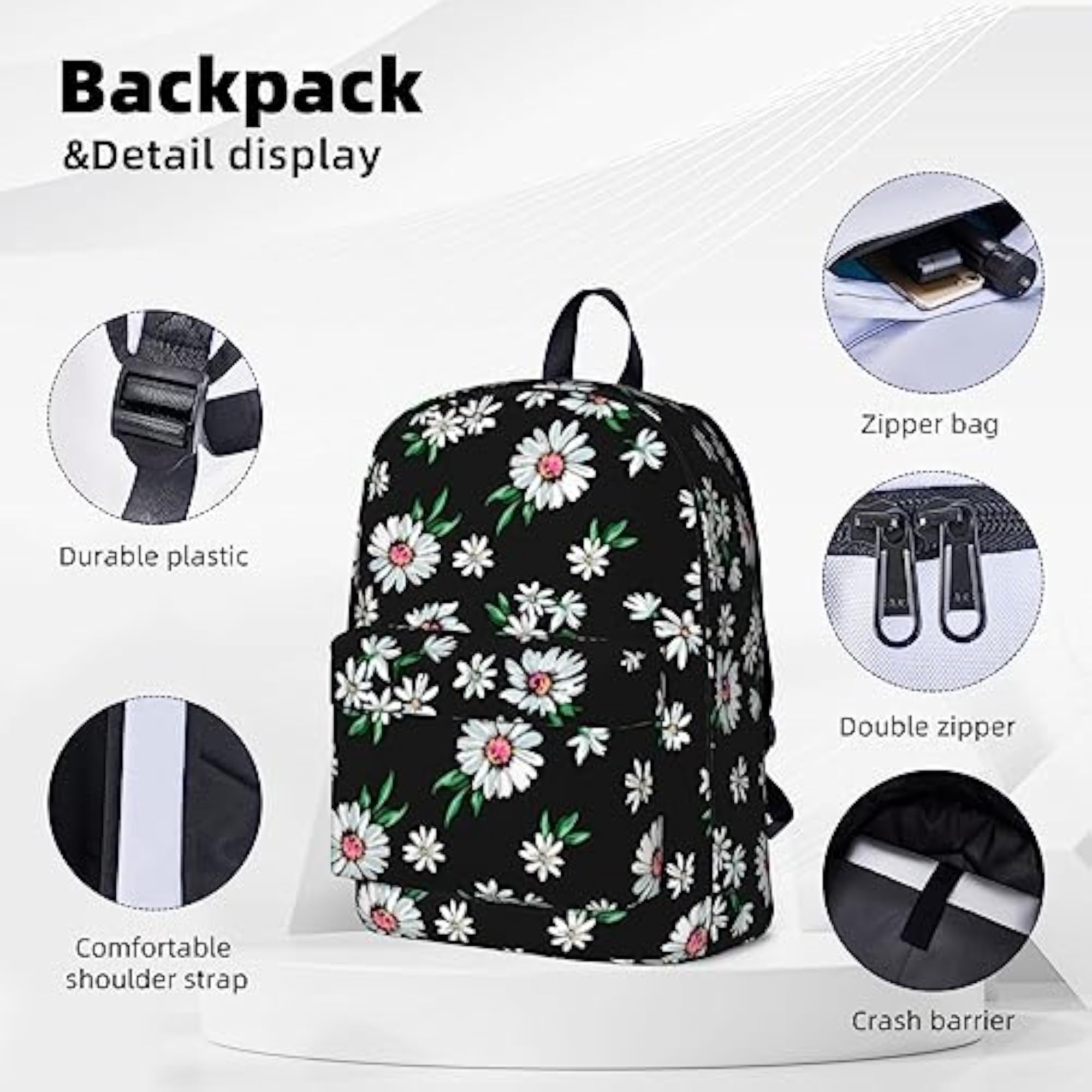 Unisex Unique Backpack Large Capacity College Travel Bag