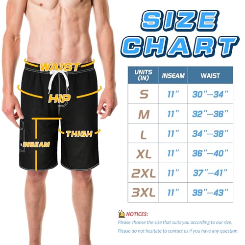 Mens Swimming Trunks Swim Trunks Quick Dry Swim Shorts with Mesh Lining Funny Swimwear Bathing Suits4