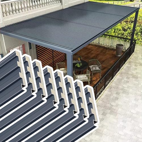 Láminas de techo de aluminio para cenadores y protección de terrazas 2
