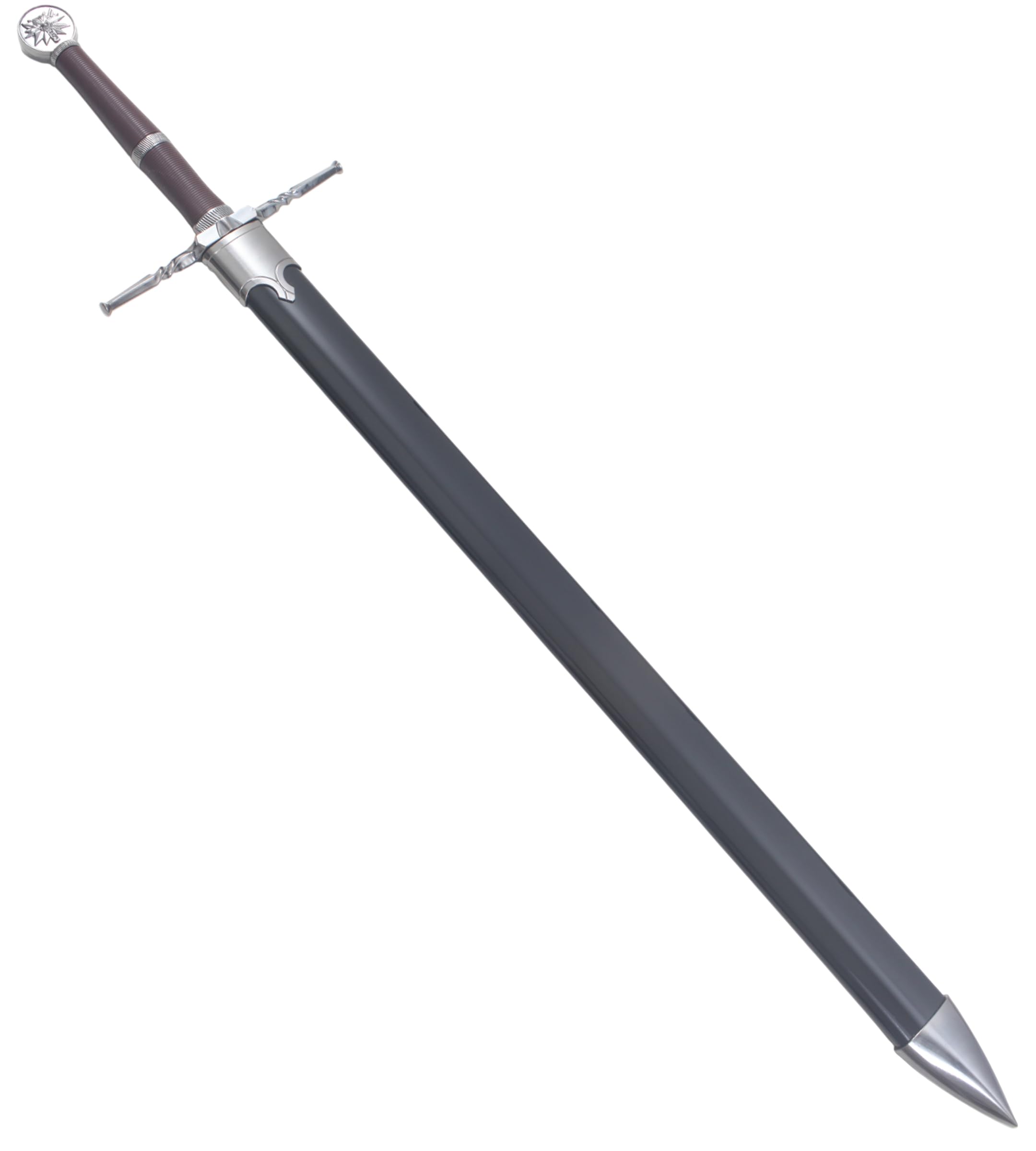 Geralt de RIV Epee en Bois Sorceleur Replique Epee Wolf Sabre + Fourreau en ABS