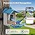 Smart Bird Feeder with Camera, Solar Powered WiFi WildBird Watching Camera with AI Bird Recognition, 2K Auto Capture, Vicohome App Alerts, Outdoor Garden Decor Gift for Dad Mom BirdLovers (Blue)