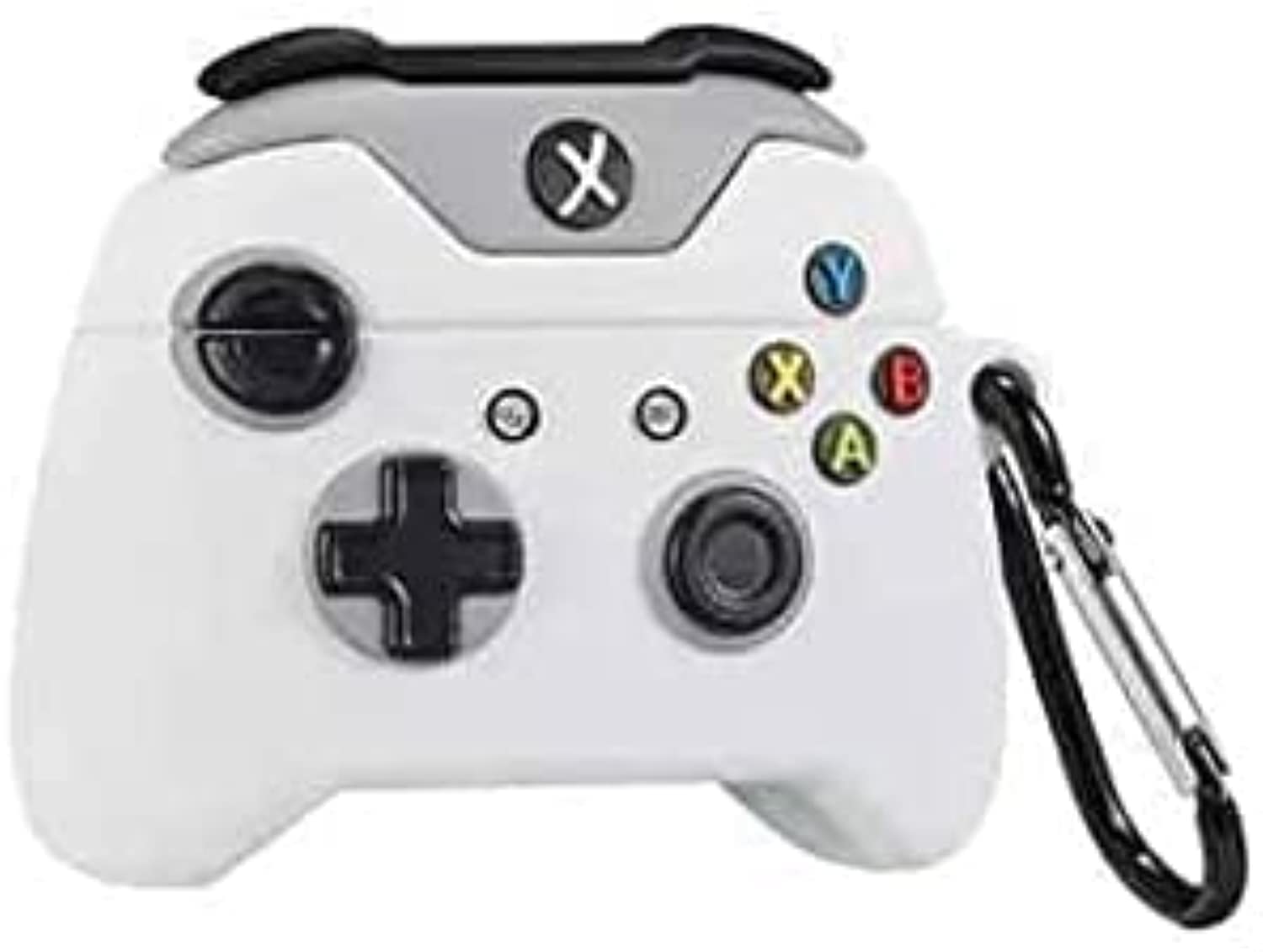 YONK AirPods Pro Case Soft Silicone Shockproof Cover for Apple Airpods Pro, New 3D Cute Cartoon Creative Fun Case Skin with Keychain Design for AirPods Pro Charging Case 2019 (White Game)