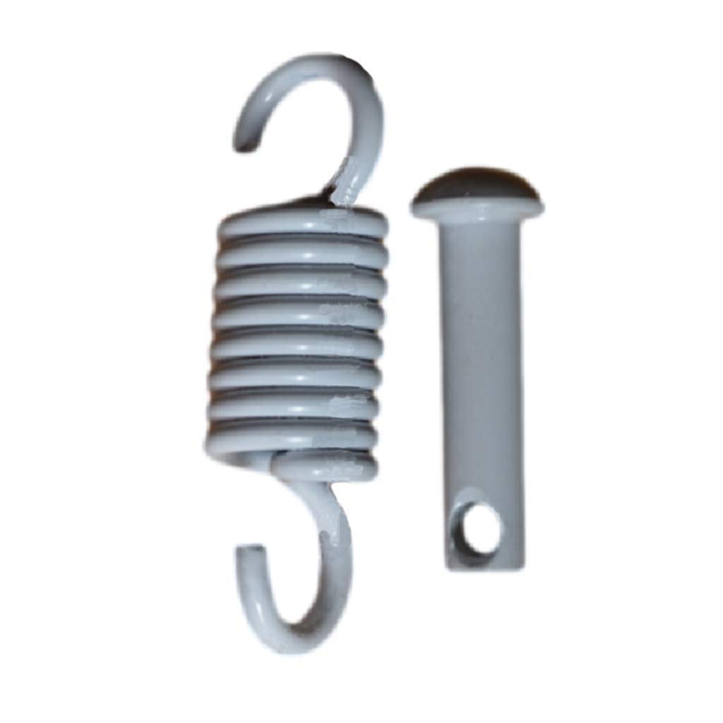 Hammock Chair Ultimate Hanging Kit/Heavy Duty Hammock Spring Hook/500 LB Capacity Hammock Spring and Pin Plug Perfect for Hanging Basket Chairs Hammock,Beds,Furniture,Swings Outdoor/Indoor (White)