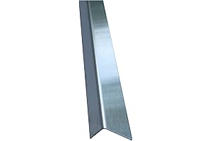 12-Inch Brushed Stainless Steel Outside Corner Countertop Gap Filler Trim
