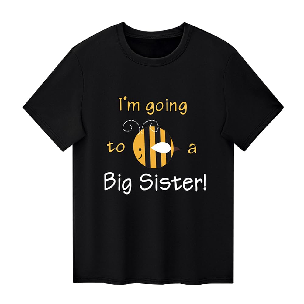 I’m Going to be a Big Sister Tees Kids Baby Girl T Shirts Tops Clothes Outfit Novelty Birth Announcement Gift