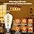 Ivyemons ST64 Edison LED Bulb 40w, 6 Pack Dimmable No Flicker Spiral Filaments Amber Glass ST64 Vintage LED Bulbs 320LM 4W, Equal 40W, 2200K Amber Warm E26 Base, ST 64 Amber LED Bulb for Cozy Setting