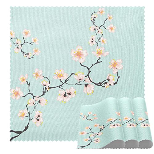 Sets de table chic fleurs de cerisier rose lot de 4 haute résistance