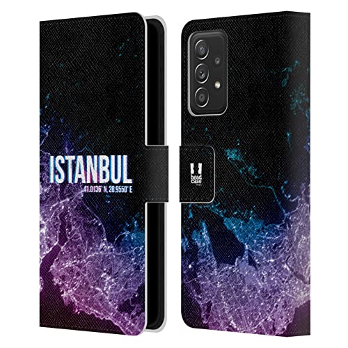 Housse cuir Samsung A53 5G avec rangements cartes Istanbul Lumières