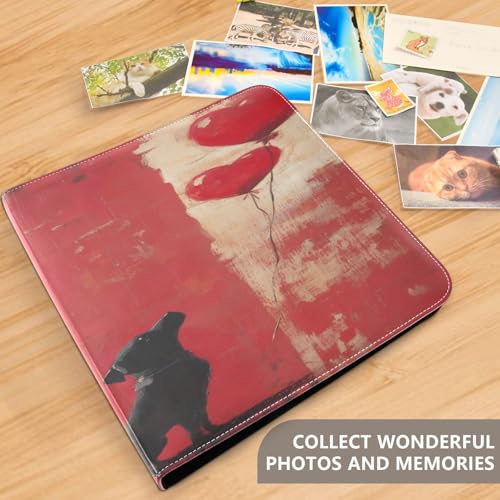 Álbum de Fotos Adhesivo DIY Scrapbook Álbum Día de San Valentín Amor Perro 3 Anillas Libro de Fotos 40 Páginas 8x10 para Memorias miniatura 5