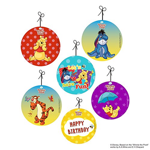 Image of PRETTY UR PARTY Honey Bear Party Decorations Kit - 80 pcs Include Bunting, Balloons, Thank You, Centerpiece, danglers, Caps, Bear Party Supplies, Winnie Birthday Decor, DIY Decor for Kids