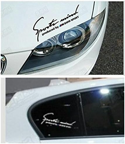 Sports Mind Power Decal Headlight Sticker M Sport BMW (Black)