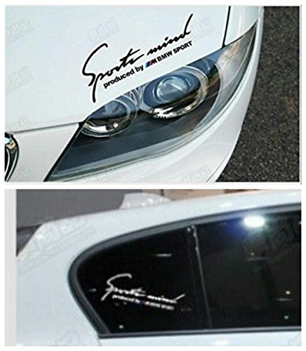 Sports Mind Power Decal Headlight Sticker M Sport BMW (Black)