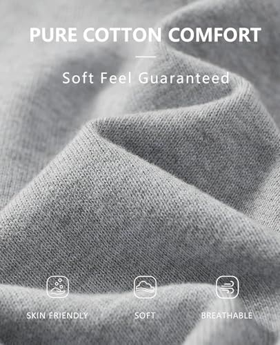 Image of QUALFORT Women's 100% Cotton Lightweight Cardigans Long Sleeve Knitted Button Down Sweater