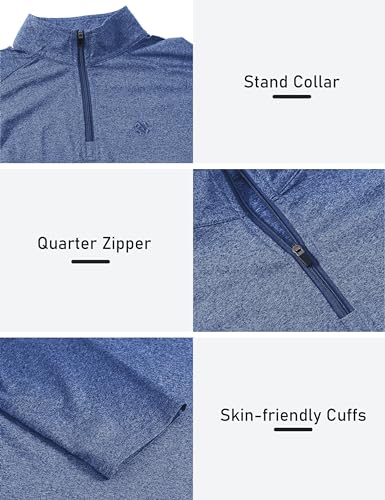 Womens 1/4 Zip Golf Shirt Long Sleeve Lightweight Golf Pullover Outdoor Athletic Tennis Polo Shirts4