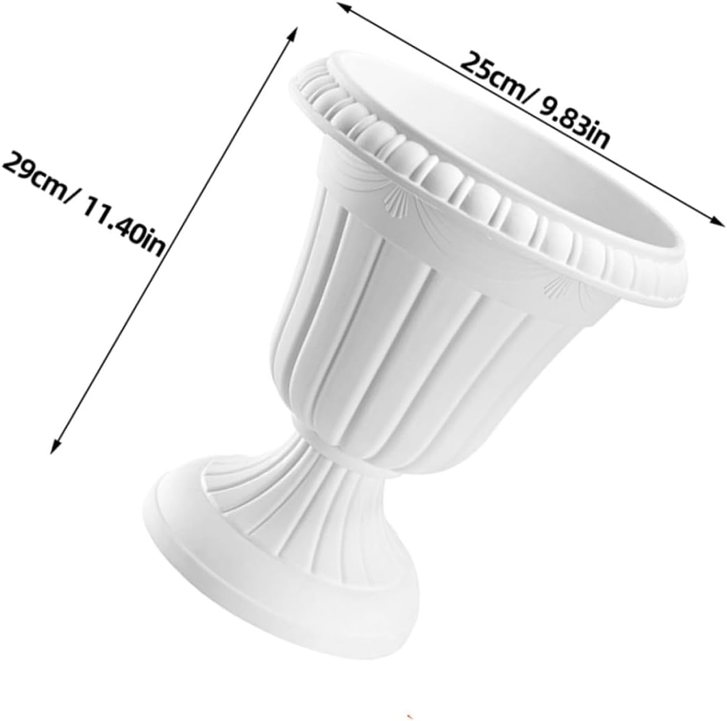 1 Set Flowers Pot Small Wedding Decor Large Pot Flower Decorative Planters Planter Urns Urn Home Decor s Tall Porch White Plastic
