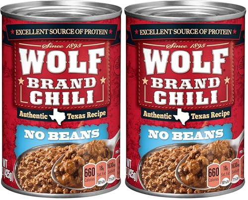 Wolf Brand Chili Without Beans, Packed with Protein, 15 oz