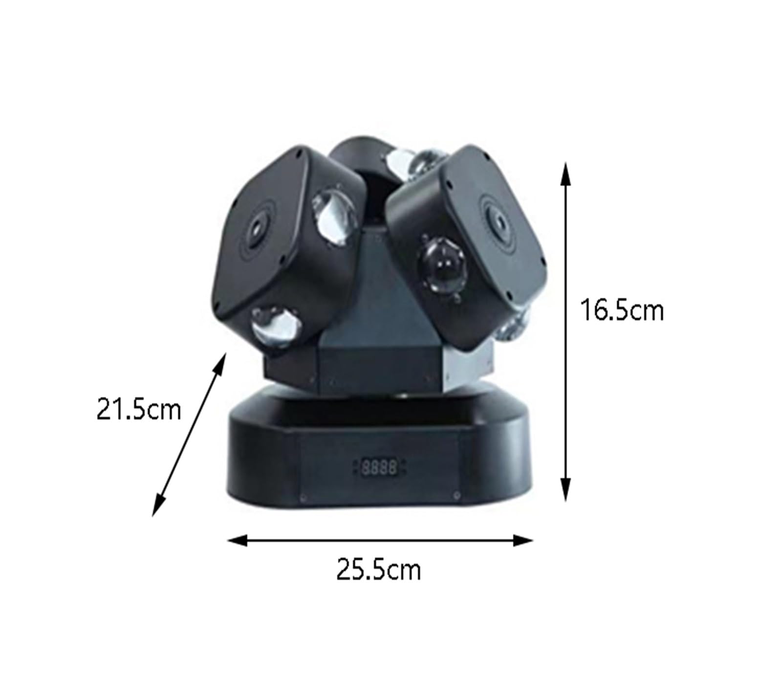 Światła imprezowe 12X10W 3 Głowica Obracająca Się W Nieskończoność Reflektor Z Ruchomą Głowicą Ze Światłem RGG Dla DJ Disco Stage Muzyka Weselna Party Bar