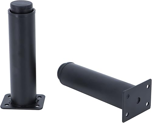 Miniatura 5 de RealPlus Patas de metal ajustables para muebles, patas de 5.9 a 10 pulgadas para sofá, silla, gabinete otomano, marco central de cama resistente,