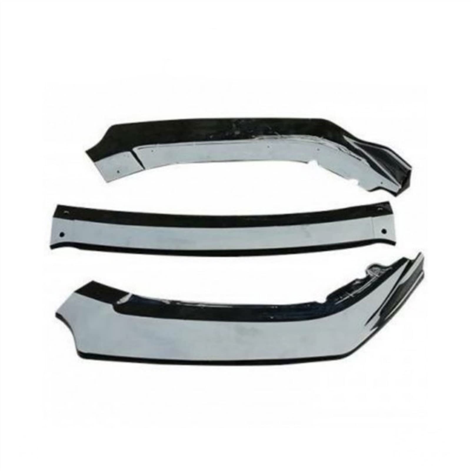 3 szt. Przedni zderzak samochodowy część rozdzielająca nakładki zderzaka dyfuzor Lip Body Kit Spoiler zderzaki, dla Seat Ibiza MK4 2006-2008 czarny