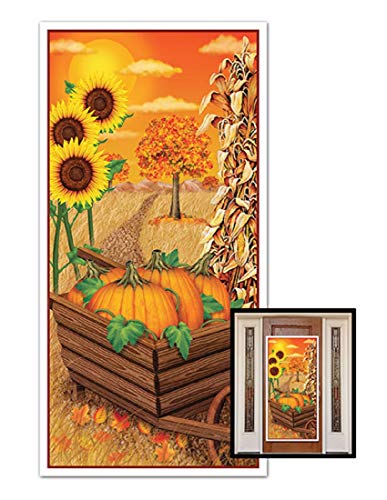Fall Door Cover Party Accessory (1 count) (1/Pkg) 30 in. x 60 in (76 cm x 152 cm)
