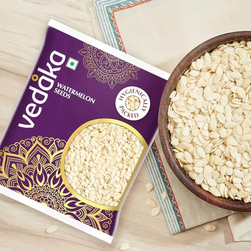 Image of Amazon Brand - Vedaka Raw Watermelon Seeds | 100 G | Seeds for Snacking | Gluten-Free | Tarbuj Beej