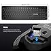 VicTsing Wireless Keyboard and Mouse [Whisper Quiet], 2.4G Wireless Keyboard Mouse Combo, Cordless Computer Keyboard and Silent Mouse, Nano USB Receiver for PC Laptop Chromebook Notebook Windows,Black