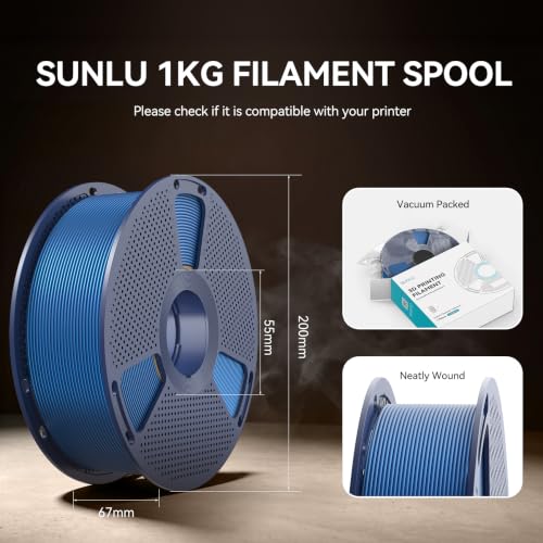 Image of SUNLU PLA Metallic 3D Printer Filament 1.75mm, (PLA Metal Brass Gold) | Smooth Metal-Like Shiny Surface, Great Easy to Print for 3D Printers, Dimensional Accuracy + /- 0.02mm