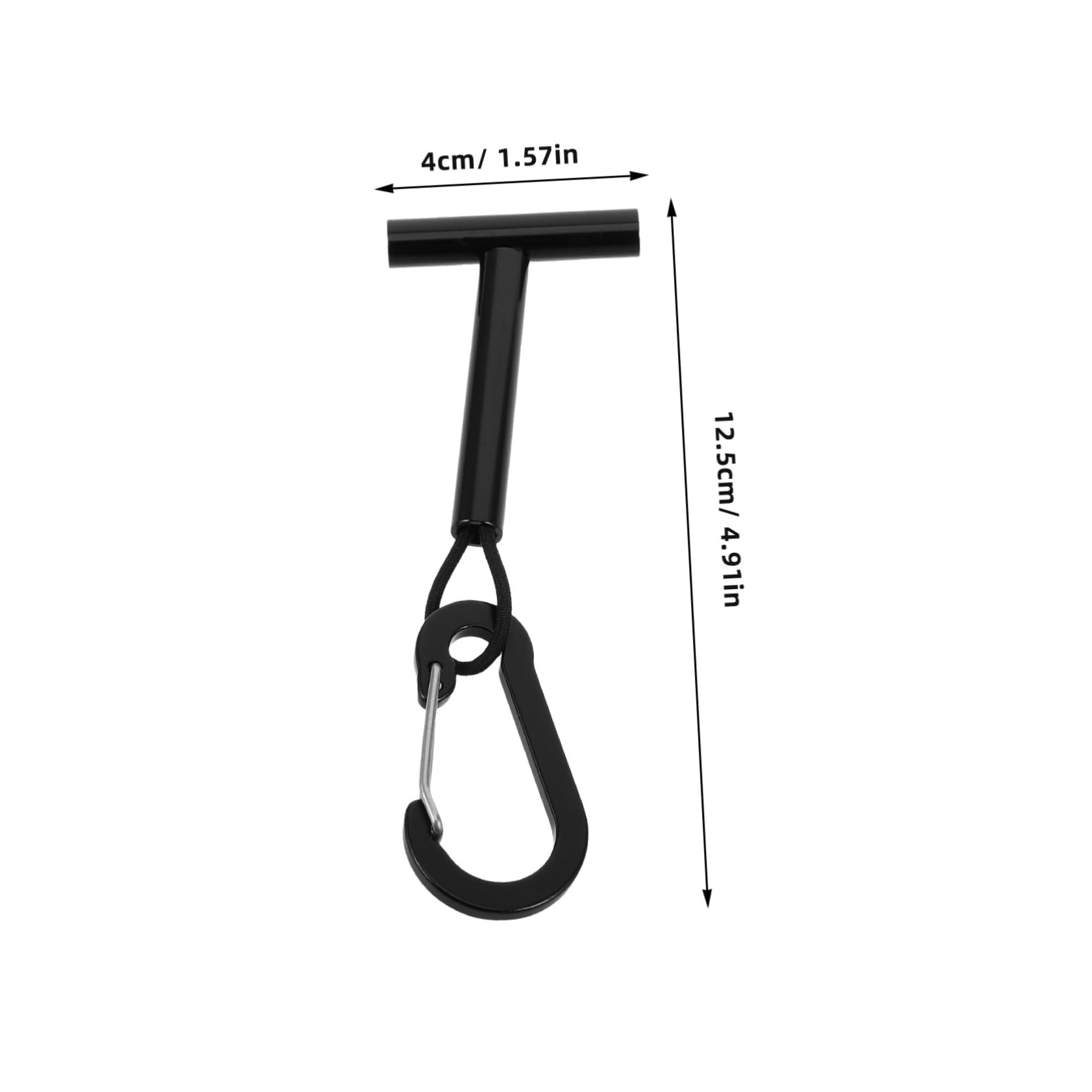 BESPORTBLE Fishing Line Hanger Tippet Fishing Accessories Fishing Line Holder Fly Fishing Fish Holder Fishing Accessory Black Aluminum Alloy