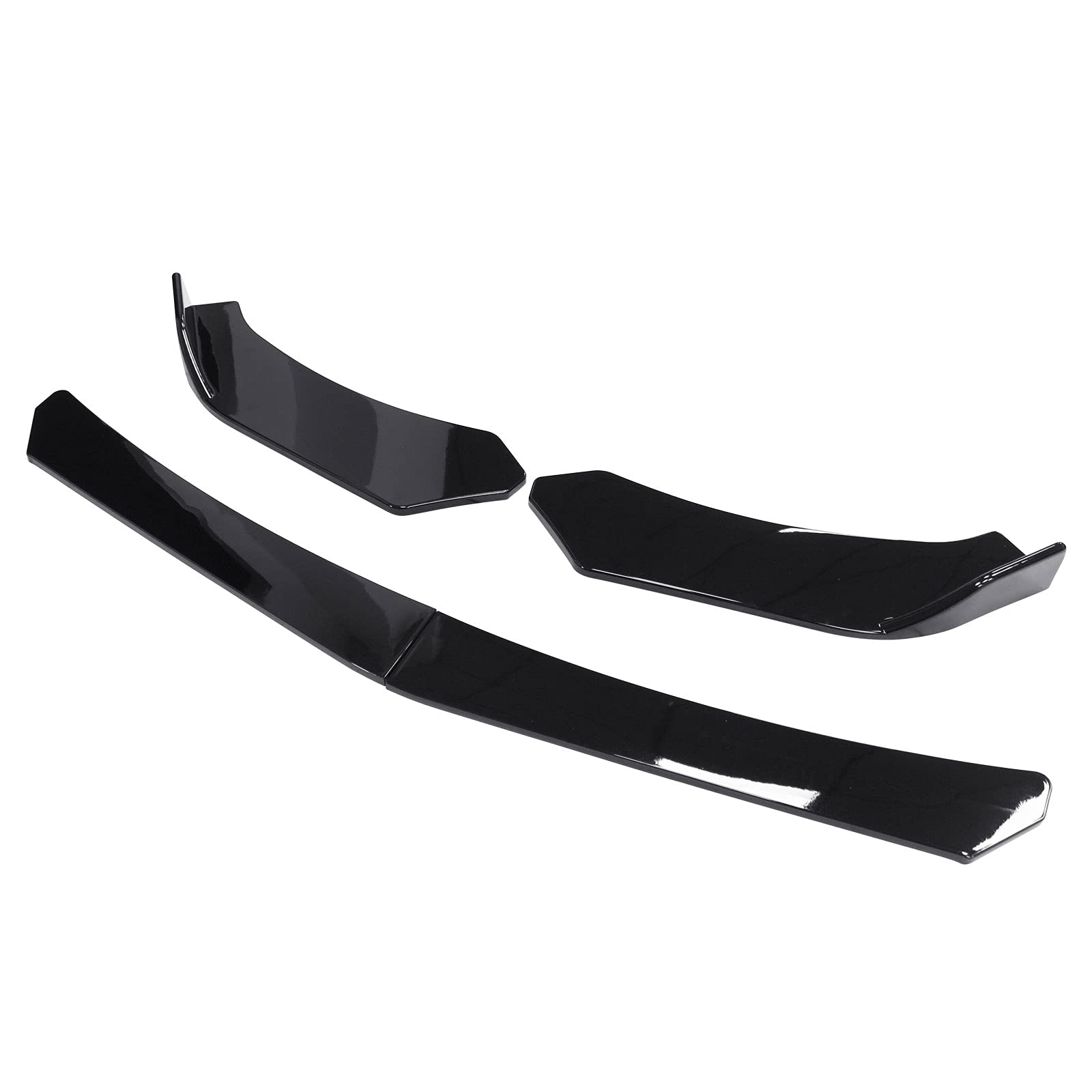Parachoques delantero spoiler labio carrocería kit difusor divisor para A-udi A3 A5 S3 S4 RS5 S-Line A6 A7 TT negro brillante