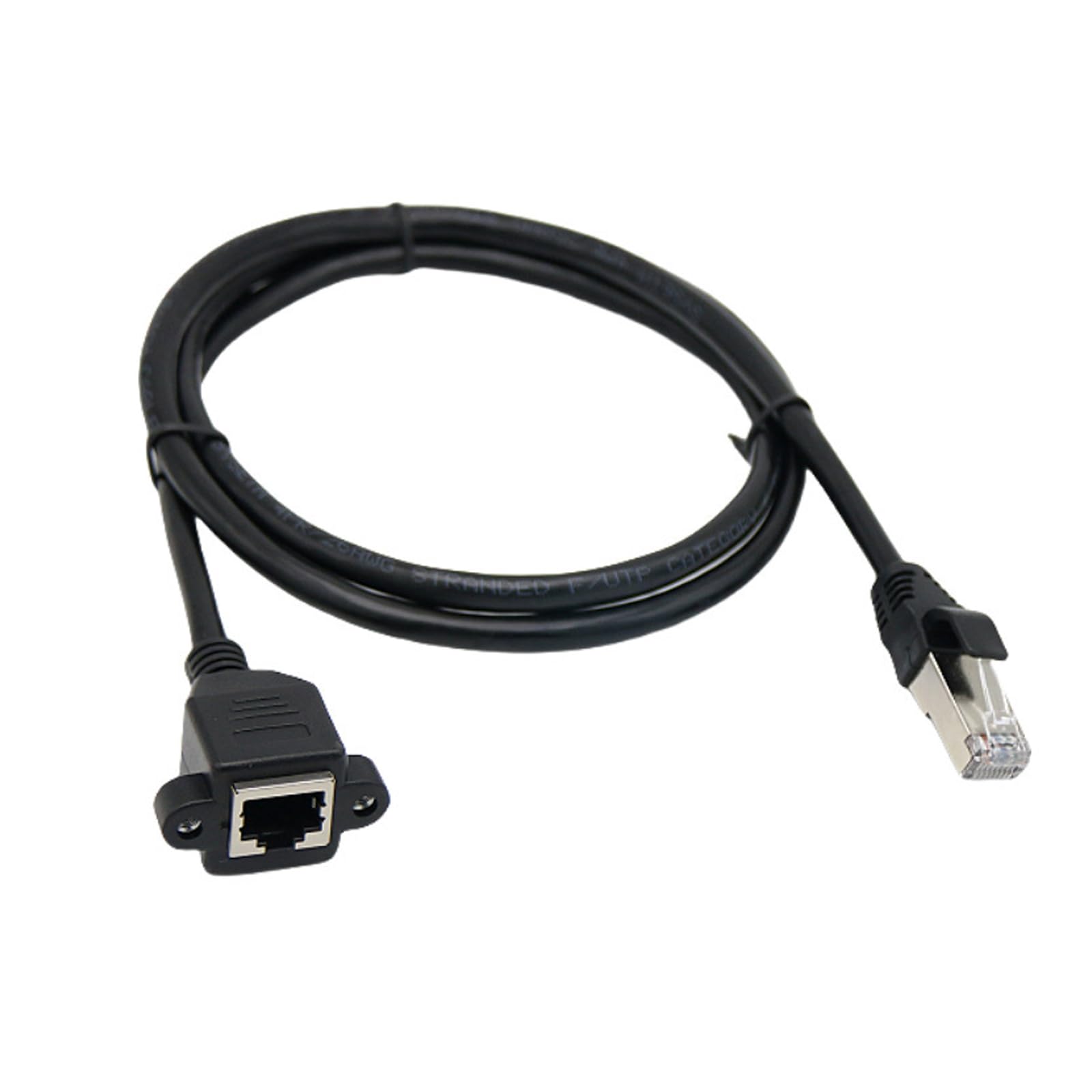 Cavo di prolunga Ethernet RJ45 Cat6 maschio a femmina schermato vite montaggio a pannello Gigabit Internet Networking cavo Gaming Ethernet
