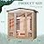 BNEHS Outdoor Sauna 4 Person,Full Spectrum Infrared Sauna,Home Sauna with 10 Minutes Warm Up Heating Tubes & Panels,Personal Wooden Sauna Room with Bluetooth Speaker,3060Watt