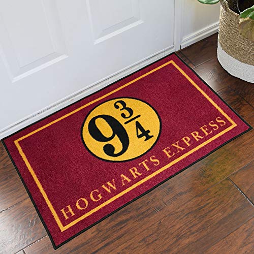 FloorMatShop Harry Potter Hogwarts Express Platform 9 3/4 Novelty Carpet Nylon Indoor Welcome Entrance Mat Approx. 2' x 3' Surged Edge Made in The USA