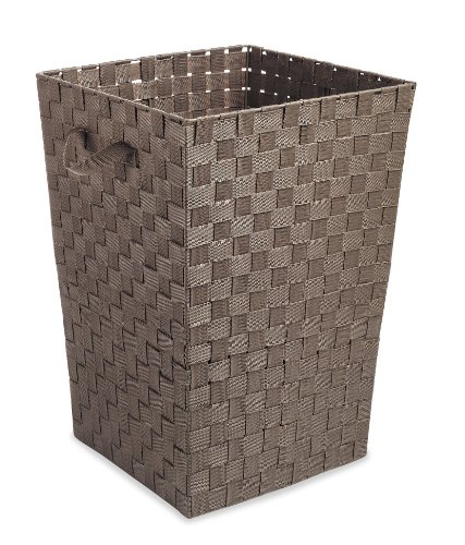 Whitmor Woven Strap Laundry Hamper Java 15x15x20