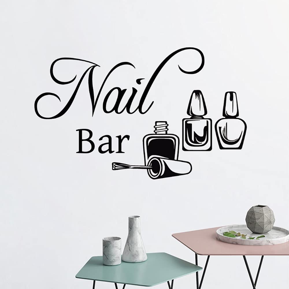 GADGETS WRAP Wall Decal Vinyl Sticker Wall Decoration - Nail Bar Wall Sticker Manicure Vinyl Wall Decal Nails Beauty Salon-image-24