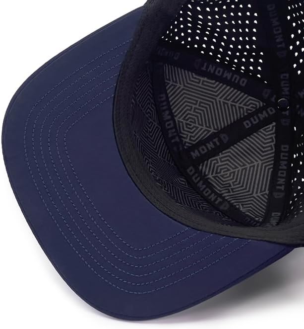 7 Panel, Flat Bill, Performance Snapback Hat, Water-Resistant Baseball Cap, Men & Women image 5
