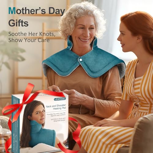 Image of Neck Heating Pad, Upgraded PTC+NTC Even Heating, Heat Pad for Neck Shoulders Back, Versatile Electric Heated Neck Wrap for Full-Body Relax, Birthday Gifts for Women Men, Mothers Day Gifts for Mom Wife