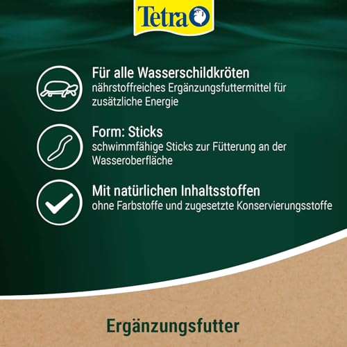 Tetra ReptoMin Energy Schildkröten-Futter - ausgewogenes, nährstoffreiches Premiumfutter mit Krill & Garnelen, 250 ml Dose