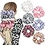 6 Pieces Oversized Satin Scrunchies for Hair, Soft Silk Elastic Hair ...