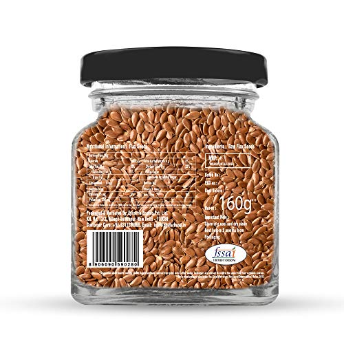 Image of Chef Urbano Flax Seeds 160g | Alsi Seed | Raw and Natural | Immunity Booster | Rich in Protein and Fiber | Seeds for Eating | Diet Food
