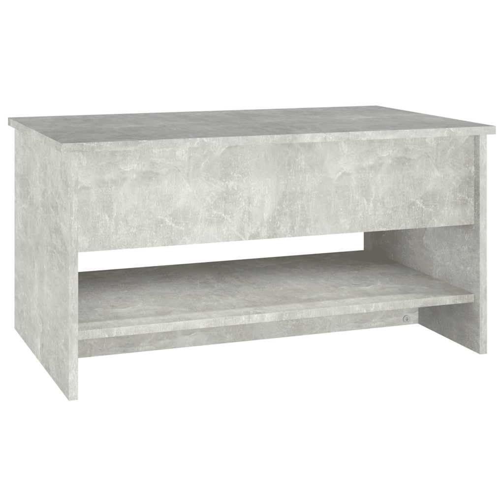 vidaXL Mesa de Centro Mesita Auxiliar Consola Lateral Salón Sofá Sala de Estar Café Muebles Mobiliario Madera Contrachapada Gris Hormigón 80x50x40 cm