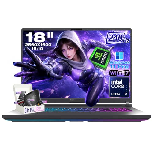 Image of ASUS ROG Strix G18 Gaming Laptop, 18 inch 2.5K ROG 64GB DDR5 RAM, 4TB PCIe SSD