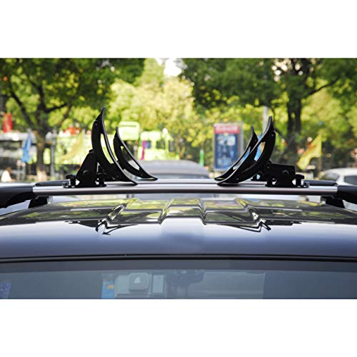 AUXMART Kayak Roof Racks Universal Saddles Kayak Carrier Mount Roof Top Mounted on Roof Racks for Canoe Boat Paddle Board Surfboard Car SUV Crossbar - Thumbnail 5
