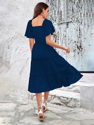 Image of Toochki Dress for Women | Dresses for Women | Fit & Flare Dress | Anarkali Dress for Women | Midi Length Dress | Rayon Dresses | One Piece Dress for Women